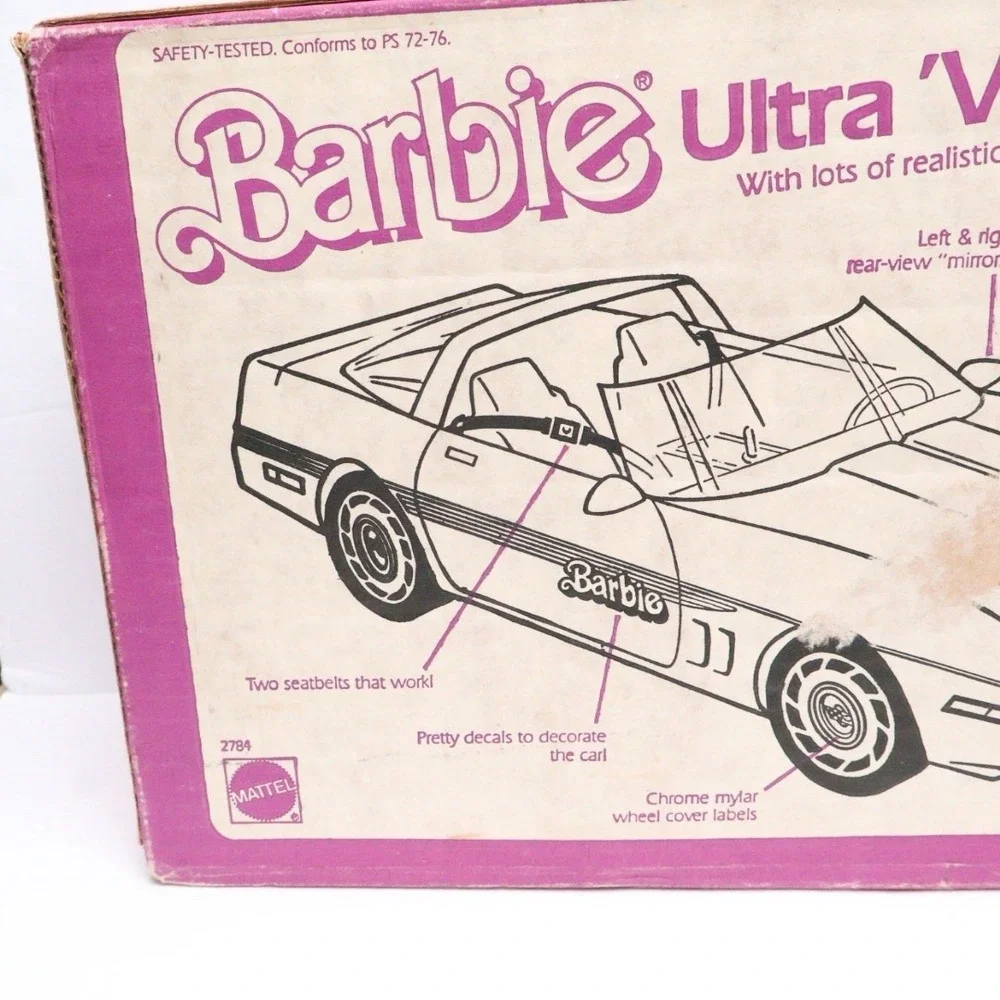 1985 Barbie Ultra Vette Corvette Mattel #2784 Vintage NEW Sealed Box